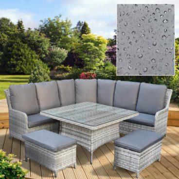 Verona Deluxe Large Corner Set With Water Repellent Cushions
