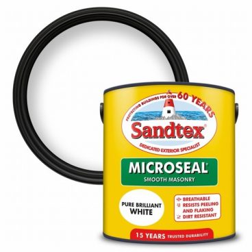 Sandtex Smooth Masonry Paint – Brilliant White 2.5L