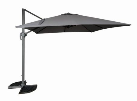 Pagoda - Over Hanging Parasol Grey 3m x3x (BASES NOT INCLUDED)