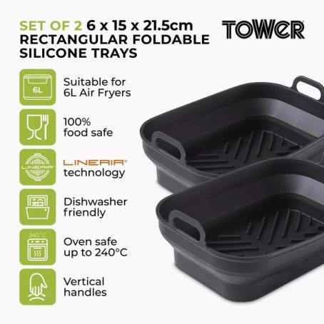 mica07/25 TOWER SILICONE RECTANGULAR TRAY PK2 - Image 2