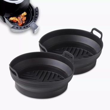 mica07/25 TOWER ROUND FOLDABLE TRAYS 2PK