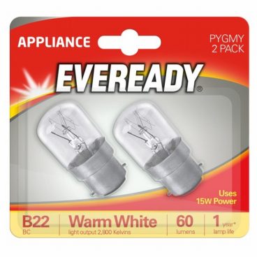 Eveready – Pygmy Bulb 2PK – 15W BC