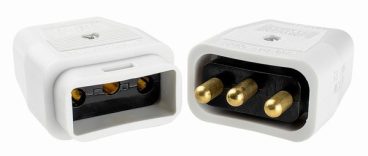 CONNECTOR 3PIN 10A WHITE