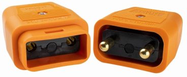 CONNECTOR 2PIN 10AMP ORANGE