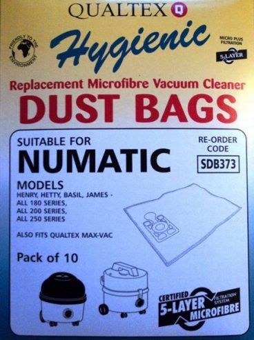 VAC BAG NUMATIC HEPA BAGS PK10