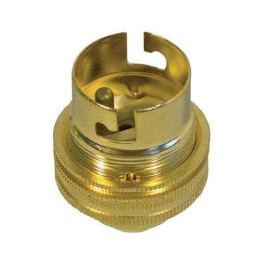 LAMP HOLDER BRASS UNSWITCHED BC