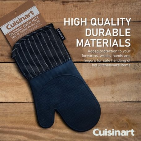 Cuisinart Charcoal Silicone Oven Gloves - Single Oven Mitt