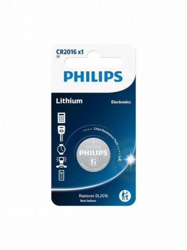 Philips Lithium Con Cell Battery CR2016 (1 in a pack)