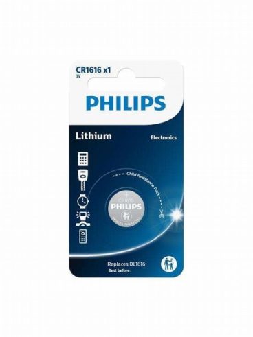 Philips Lithium Con Cell Battery CR1616 (1 in a pack)