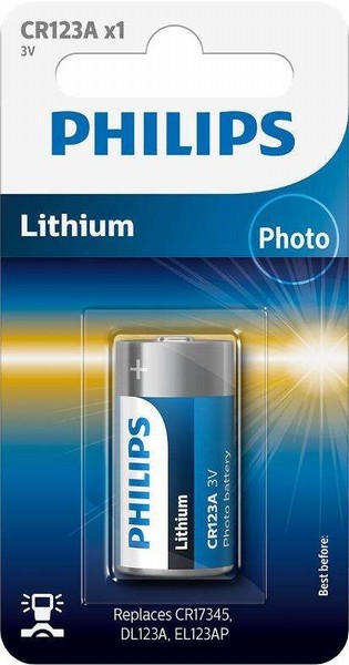 Philips Lithium Photo Battery CR123 3V ( 1 in a pack)