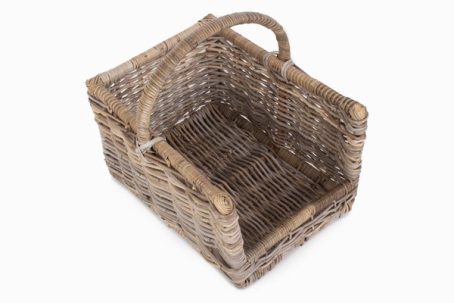 Medium Rattan Open Ended Log Basket - Image 2