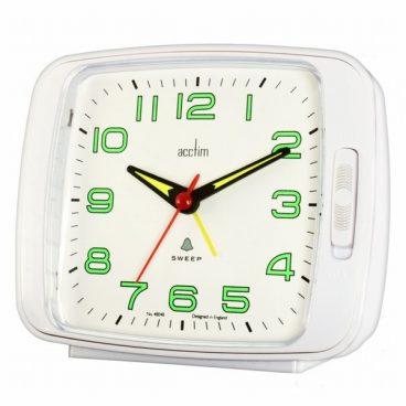 CLOCK ALARM ACCTIM ADA BELL WHITE