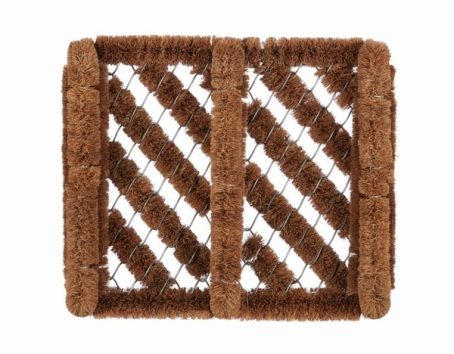 Coir Boot Scraper Brown 30x35cm
