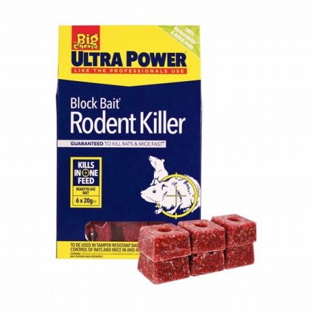 Big Cheese - Ultra Rodent Killer Blocks 6x20g