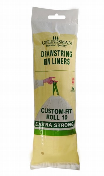 Groundsman Drawstring Bin Liners Pack 10