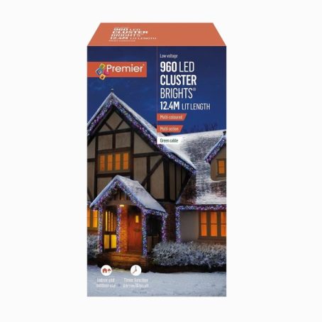 CLUSTER LIGHTS 960 LED MULTI 12.4M