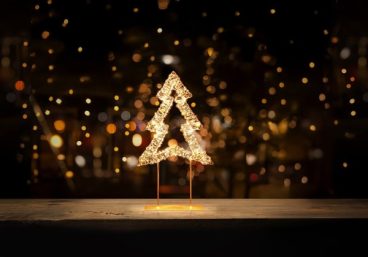 TABLE TOP TREE ROSE GOLD 45CM