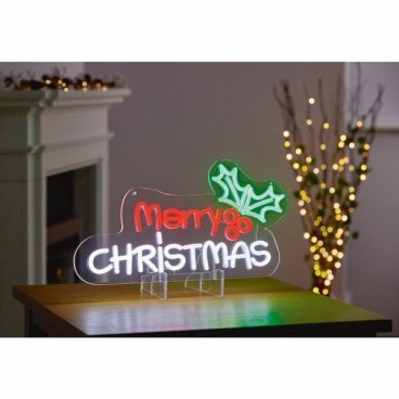 NEON SIGN MERRY CHRISTMAS HANGING