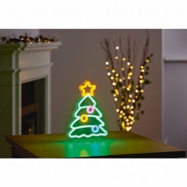 NEON SIGN TREE TABLE TOP
