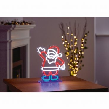 NEON SIGN SANTA TABLE TOP