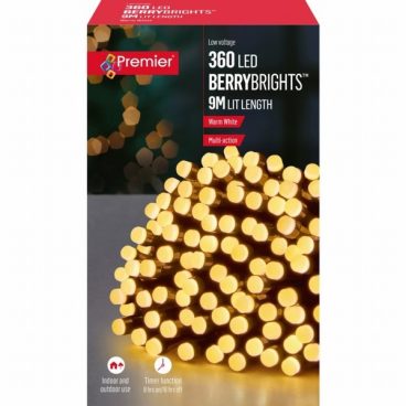 BERRY LIGHTS WARM 360LED 9M
