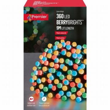 BERRY LIGHTS MULTI 360LED 9M