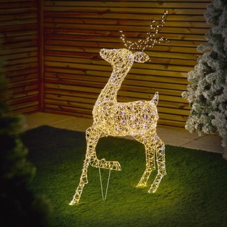 OUTDOOR FLEXIBRIGHTS REINDEER WARM/WHITE 1.1M (D2)