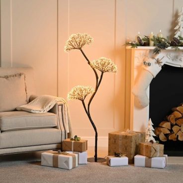 120cm Dewdrop Firework Ball Tree – Warm White LED