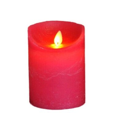 LED CANDLE RED 12.5CM