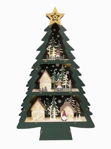 micaxmas25 WOODEN LED CHRISTMAS TREE