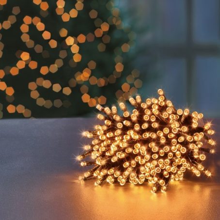 Premier 200 LED Multi Action Supabrights With Timer Vintage Gold