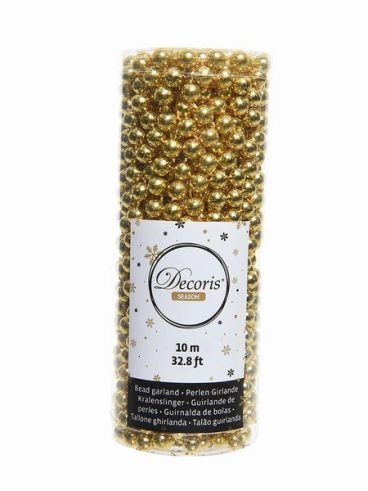 PREMIER BEAD GARLAND GOLD 10M