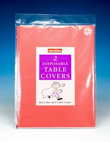 DISPOSABLE TABLE CLOTH RED 1321 PK2
