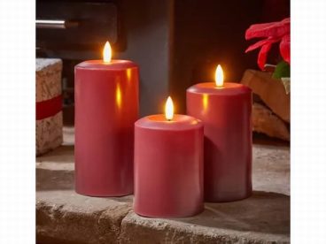 LED Candle 18cm Red
