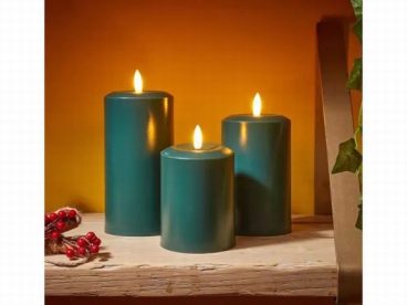 LED Candle 18cm GREEN