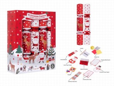 Family Cracker Santa & Yelpers x 10