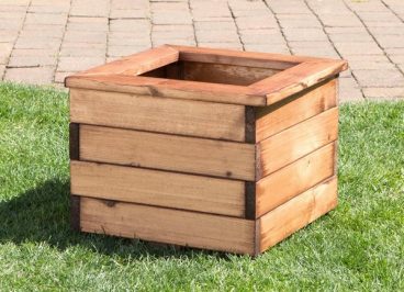 PLANTER SQUARE SMALL WOODEN
