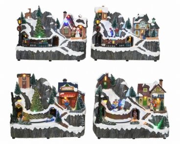 KAEMINGK LED VILLAGE SCENE ASSORTED