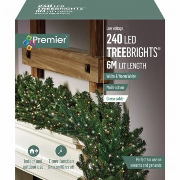 TREEBRIGHTS LED 240 LIGHTS WHITE & WARM WHITE 6M