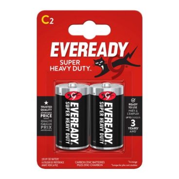 Eveready – C Battery Zinc – 2 Pack