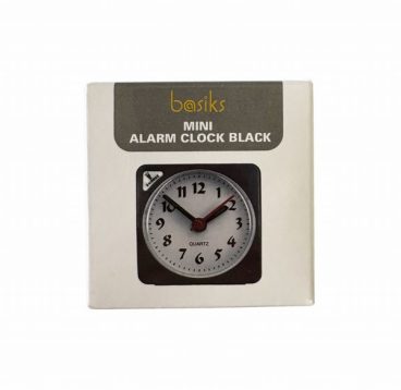 CLOCK ALARM MINI BASIKS BLACK