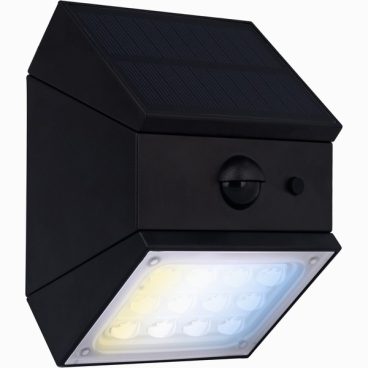 SOLAR LIGHT PIR RUBIX BLACK 280LM