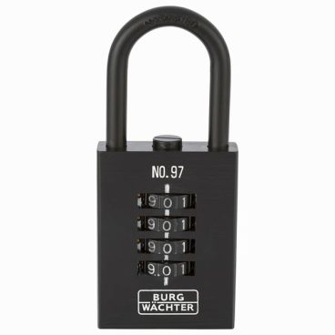 PADLOCK COMBINATION 50MM BLACK