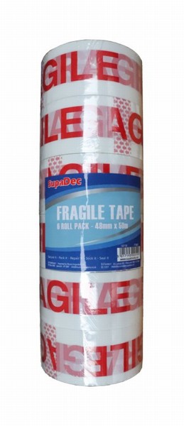 PACKING TAPE ‘FRAGILE’ 50M X 48MM