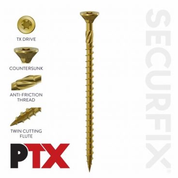 SCREW PTX TORX DRIVE 10 X 2″ (50X50MM) BOX100