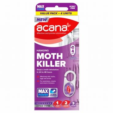 ACANA MOTH KILLER MAX HANGING 4PK