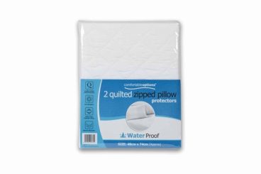 PILLOW PROTECTOR LUXURY QUILTED ZIPPED 2PACK