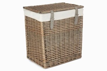 *ANTIQUE RECT LAUNDRY BASKET LARGE