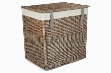 *ANTIQUE RECT LAUNDRY BASKET MEDIUM