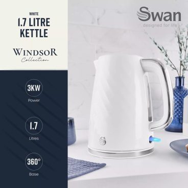 KETTLE SWAN WINDSOR WHITE 1.7L